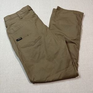 Ariat Work Pants Mens Size 38x32 Brown Tan Field Khaki M4 Rebar Relaxed Straight